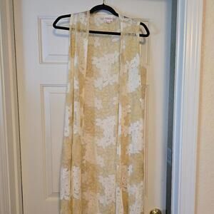 Lularoe Joy sleeveless duster open front! Size‎ Small